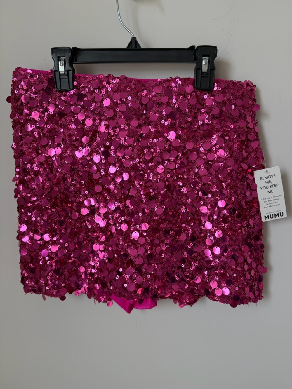 Show me your mumu pink Sequin Mini Skirt